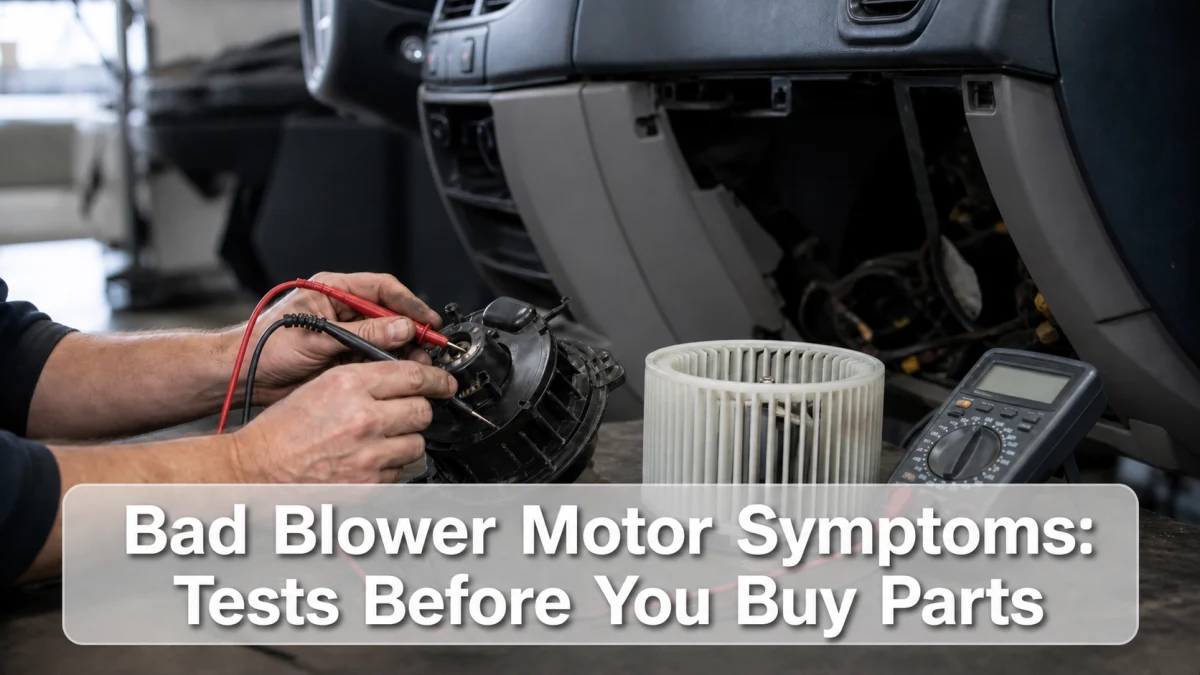 Bad Blower Motor Symptoms: Tests Before You Buy Parts
