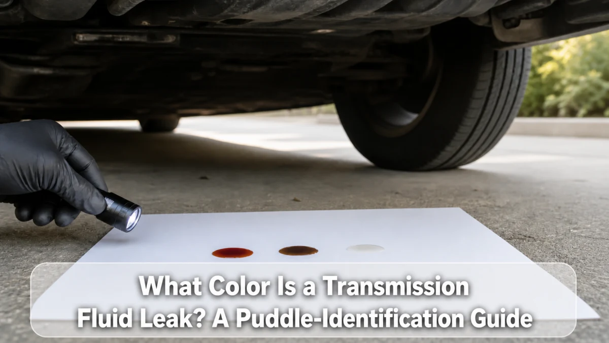 What Color Is a Transmission Fluid Leak? A Puddle-Identification Guide