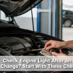 Check Engine Light After an Oil Change? Start With These Checks