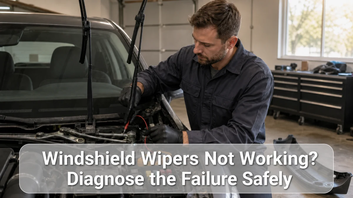 Windshield Wipers Not Working? Diagnose the Failure Safely