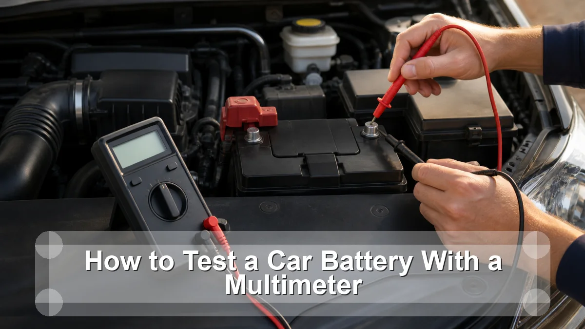 How to Test a Car Battery With a Multimeter