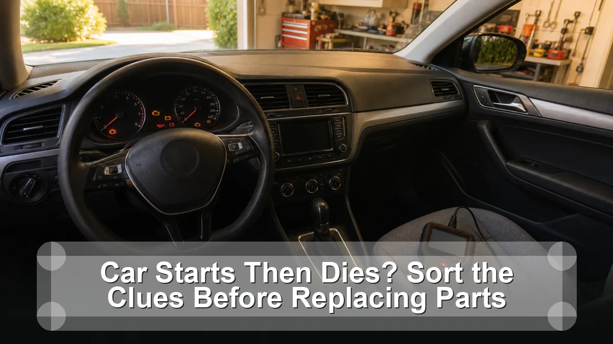 Car Starts Then Dies? Sort the Clues Before Replacing Parts