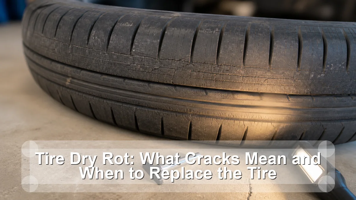 Tire Dry Rot: What Cracks Mean and When to Replace the Tire