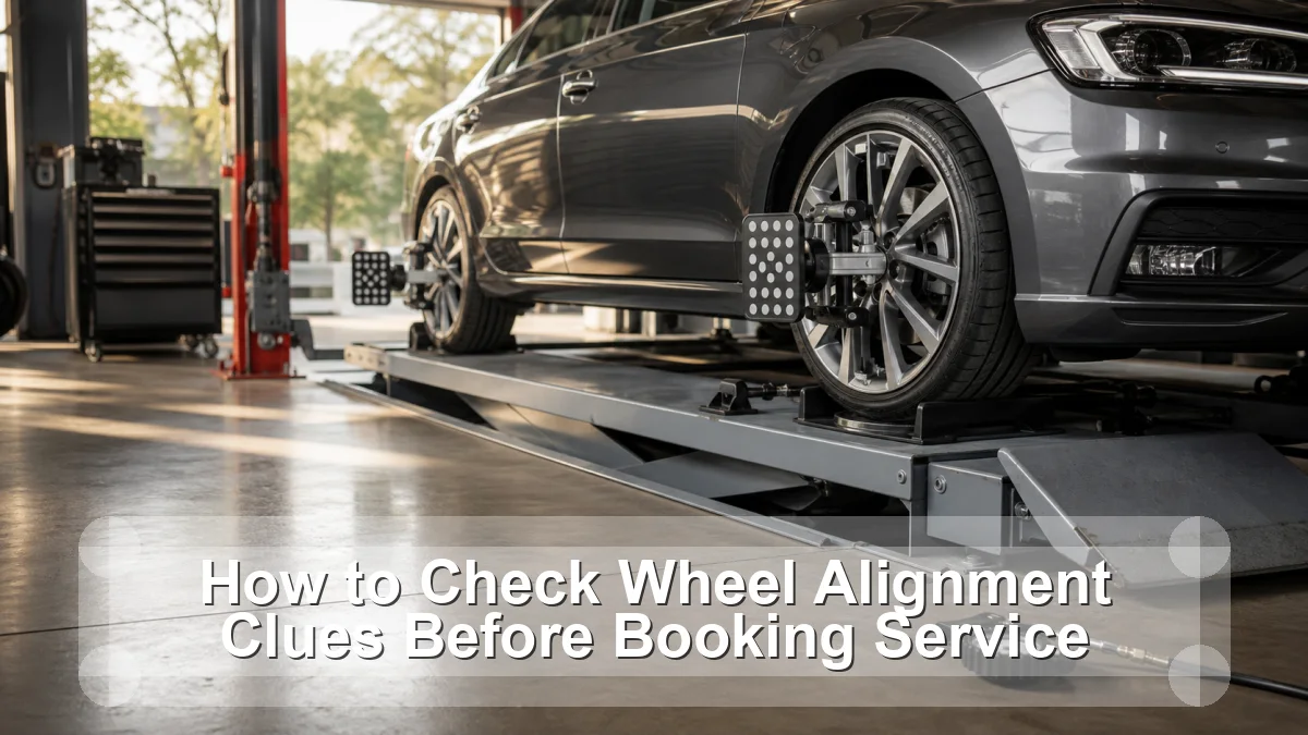 How to Check Wheel Alignment Clues Before Booking Service