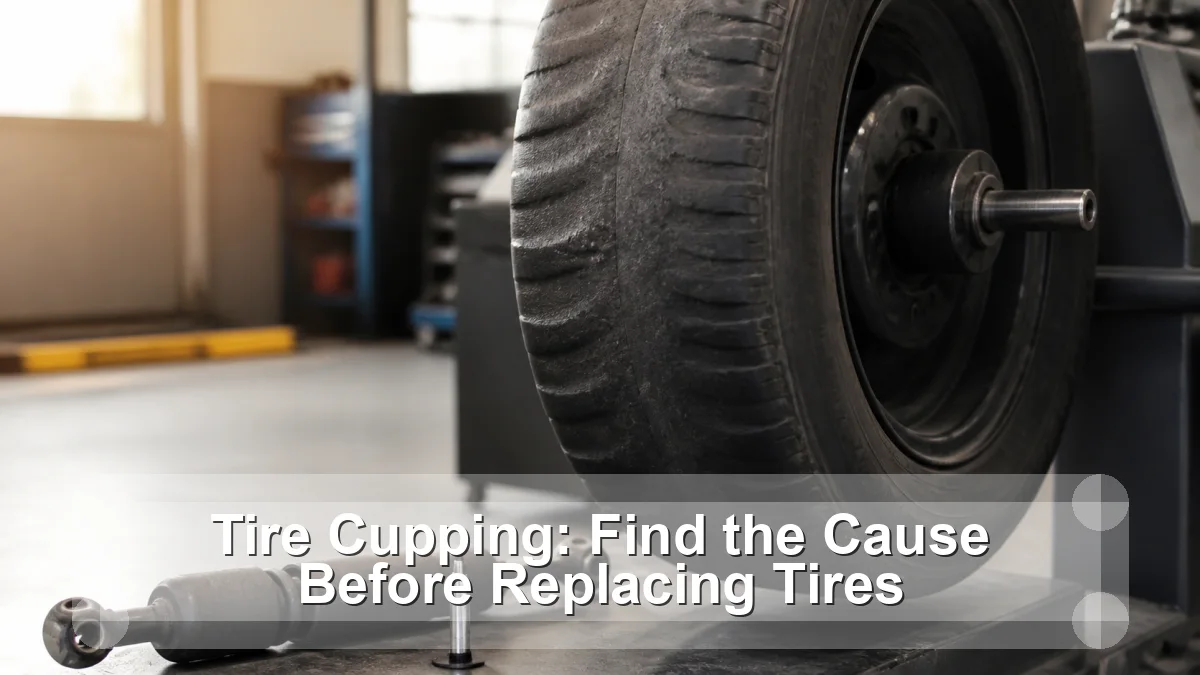 Tire Cupping: Find the Cause Before Replacing Tires