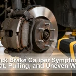 Stuck Brake Caliper Symptoms: Heat, Pulling, and Uneven Wear