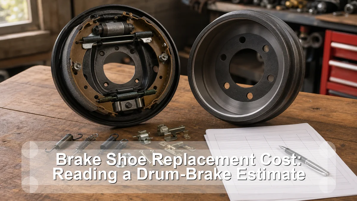 Brake Shoe Replacement Cost: Reading a Drum-Brake Estimate