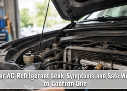 Car AC Refrigerant Leak Symptoms and Safe Ways to Confirm One