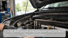 Car AC Refrigerant Leak Symptoms and Safe Ways to Confirm One
