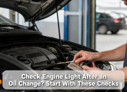 Check Engine Light After an Oil Change? Start With These Checks