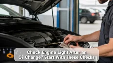 Check Engine Light After an Oil Change? Start With These Checks