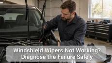 Windshield Wipers Not Working? Diagnose the Failure Safely