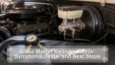 Brake Master Cylinder Repair: Symptoms, Tests, and Next Steps